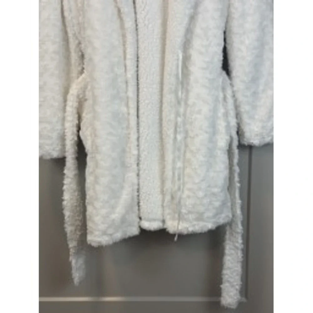 TOPSHOP Plush‎ Ivory Teddy Bear Ear Hooded Robe size 8-10